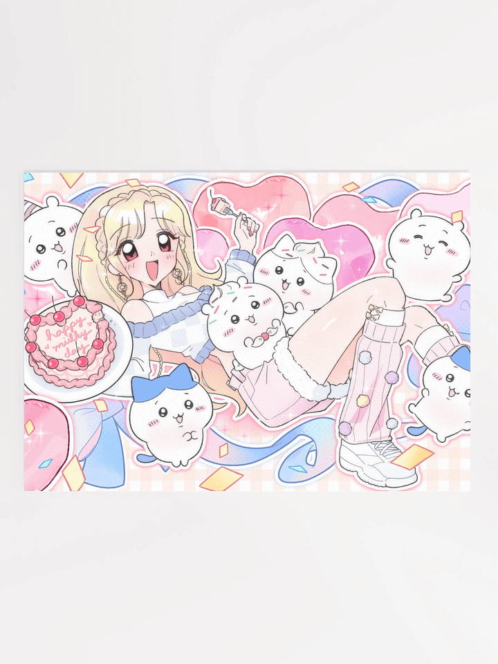 Birthday with Miikawa & Chiikawa ~ 2025 ver. Print product image (1)