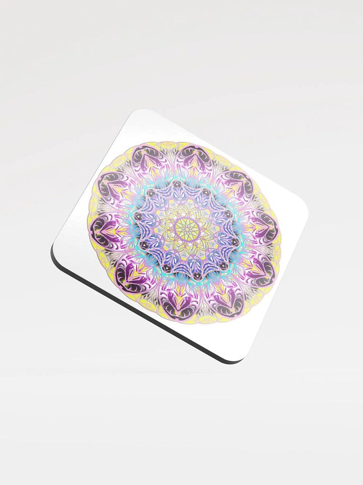 Mandala Harmony Glossed Cork Coaster product image (1)