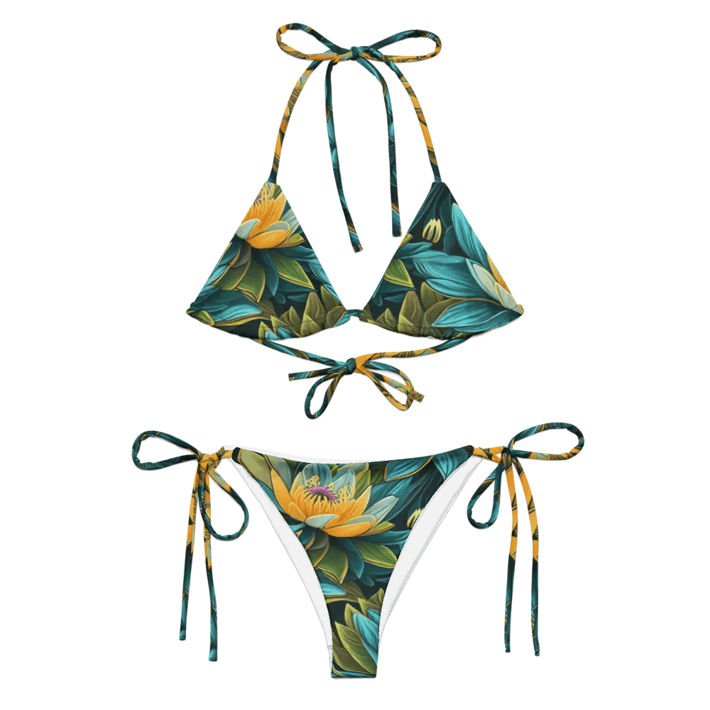 Lotus blue string bikini product image (1)