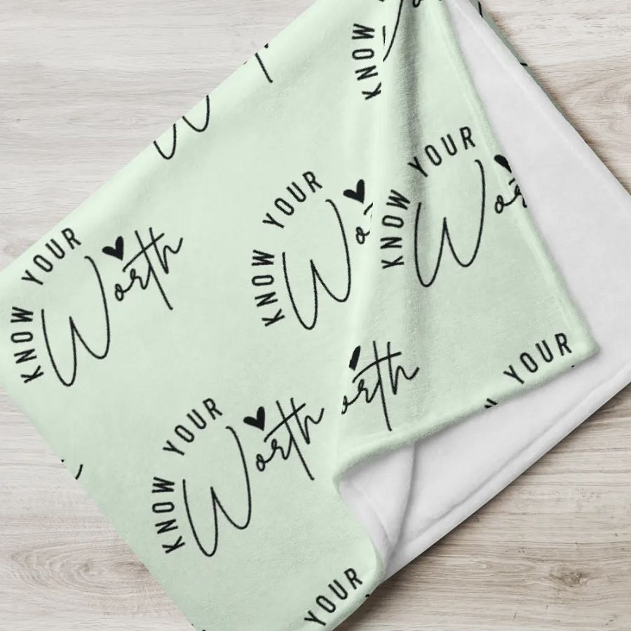 Know Your Worth Blanket product image (7)