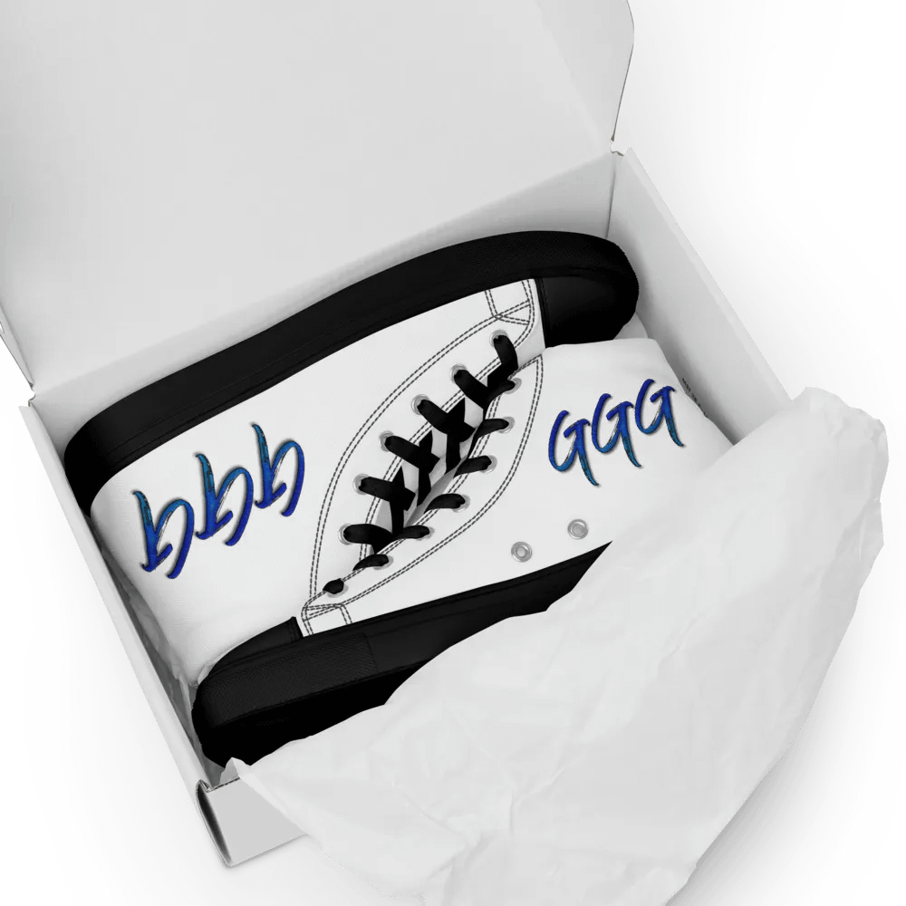 GGG Logo Women's High Top Canvas Shoes product image (11)