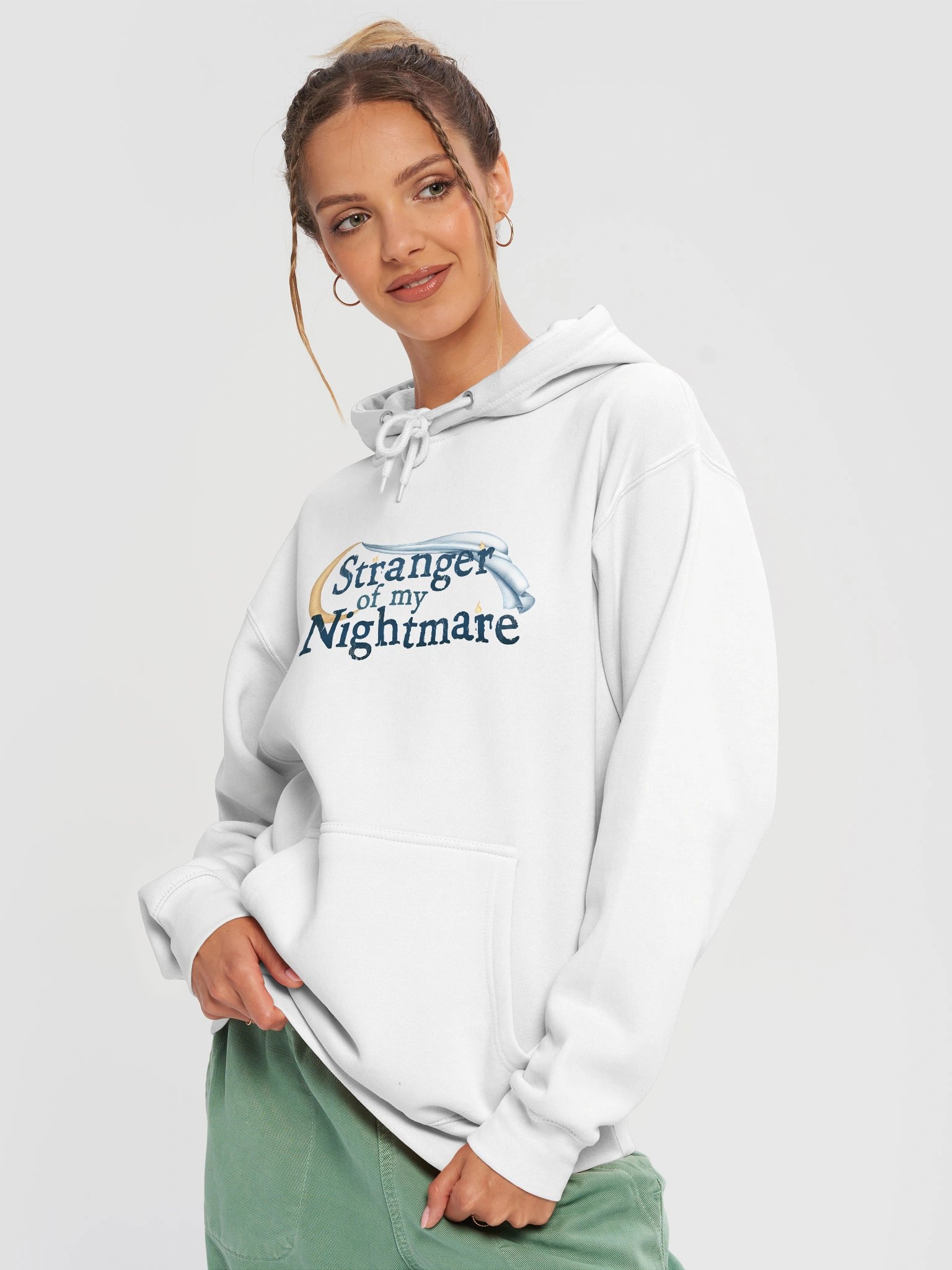 Stranger Of My Nightmare Hoodie (White) product image (3)