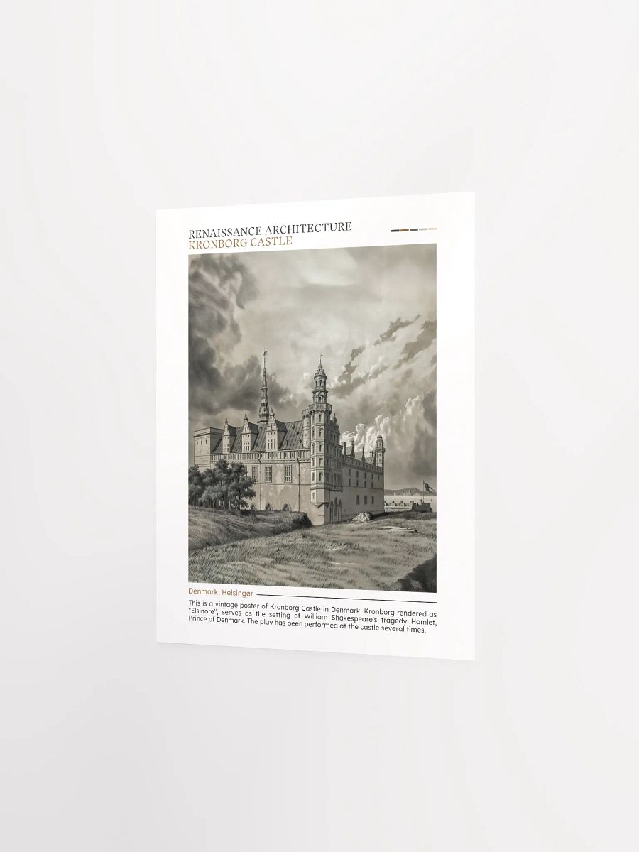 Kronborg castle - Vintage poster - Portrait product image (9)