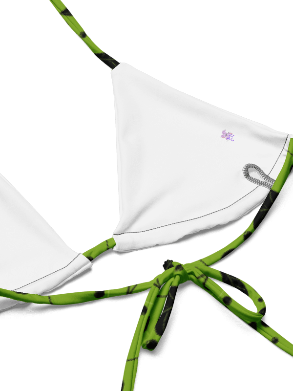 Green & Black Leaves on Vive Recycled String Bikini product image (10)