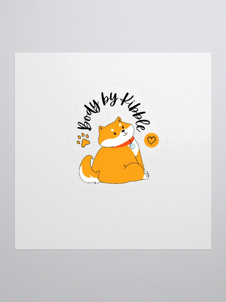Charming Doggy Kiss Cut Stickers product image (1)
