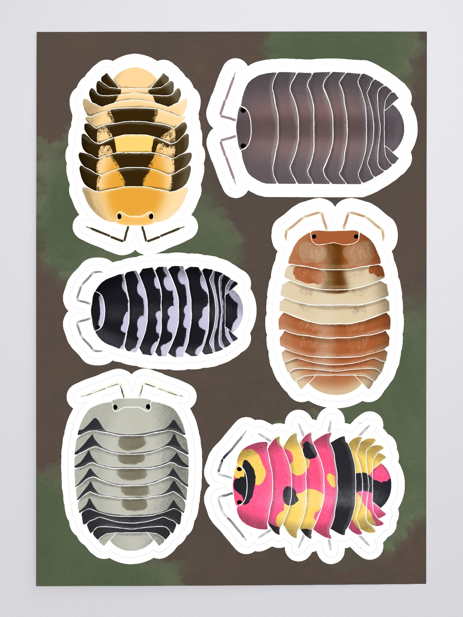 Real Isopods V2 Pile Sticker Sheet product image (3)