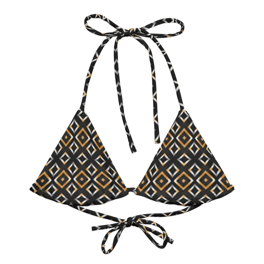Geometric Gold Fusion Bikini Top product image (2)