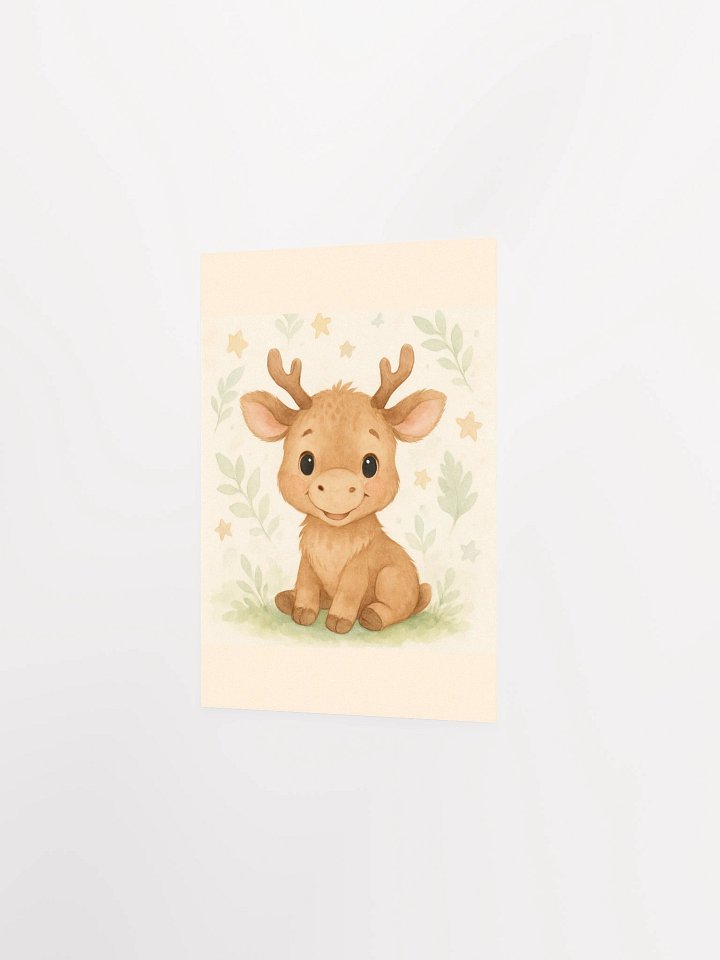 Baby Moose Dreamscape | Ethereal Black Space Poster product image (17)
