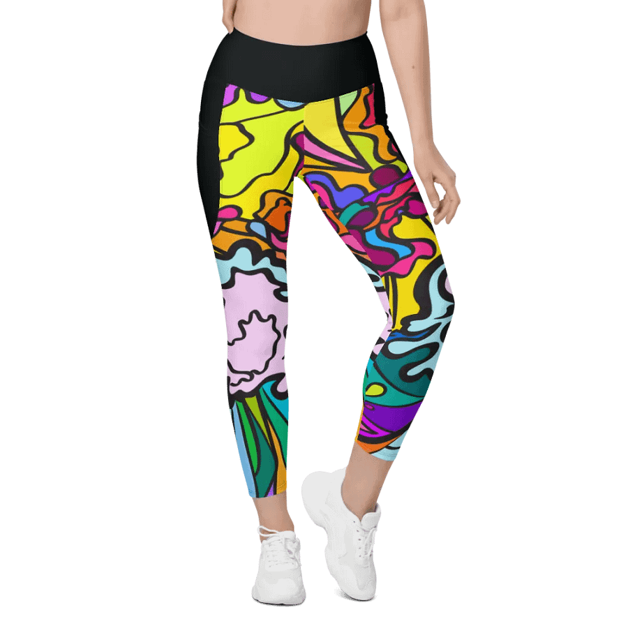 Vibrant Harmony All-Over Leggings - Wave at Sunset product image (1)