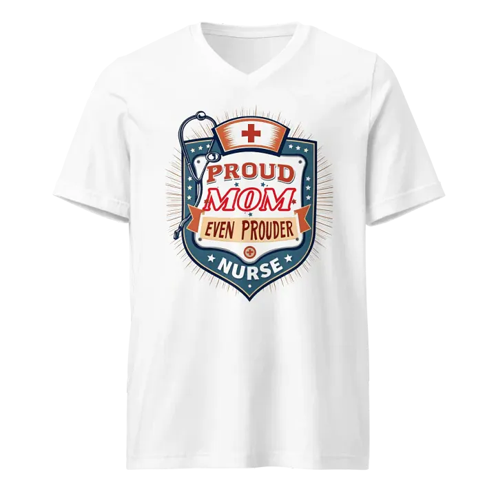 Proud Mom, Proud Nurse V-Neck Tee product image (5)