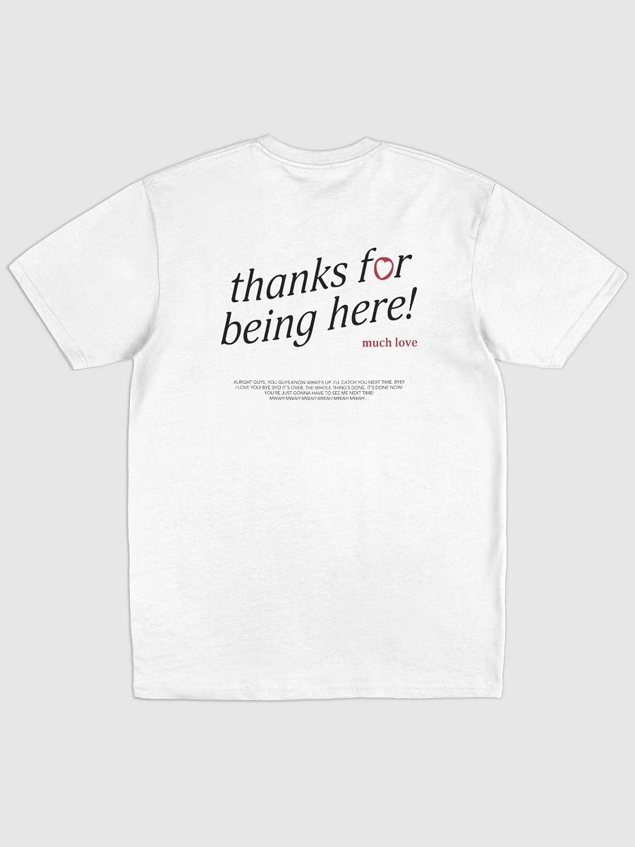 thanks for being here! Shirt (Red) product image (3)
