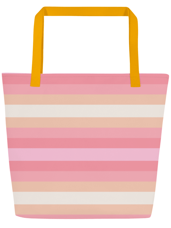 Sunset Stripes Beach Tote Bag with inside Pocket product image (1)