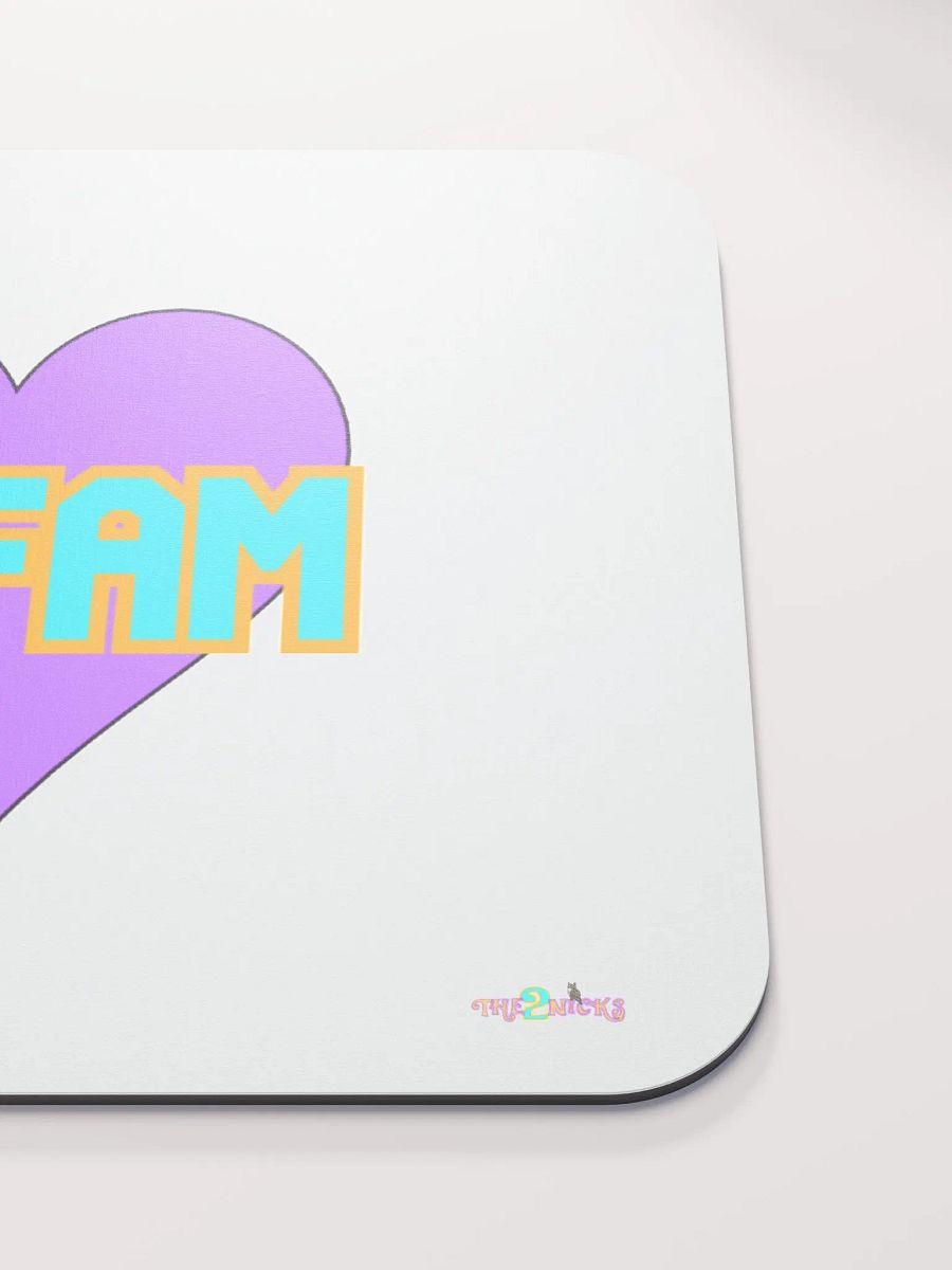 2NFAM Heart Classic Mouse Pad (White) product image (5)