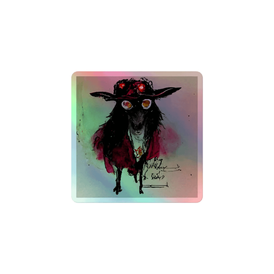Mystic Goat Holographic Sticker Sheet product image (1)