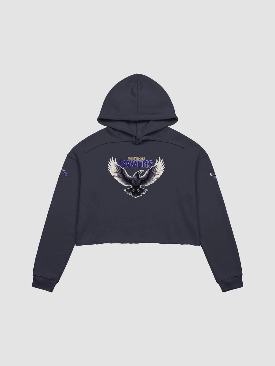 Lady's Fierce Ravens Fleece Crop Hoodie | NFL | Home Locker product image (1)