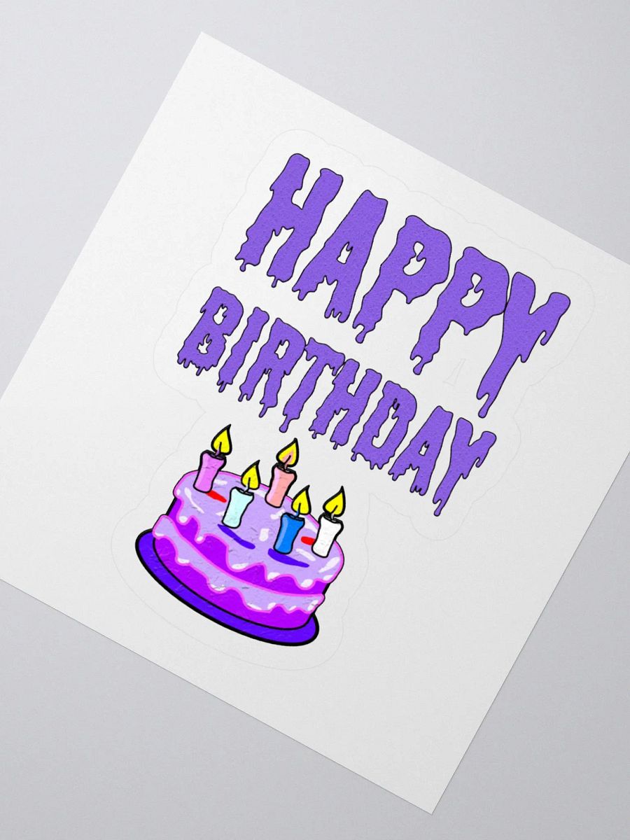 Happy Birthday (Cake With Candles) Sticker product image (2)