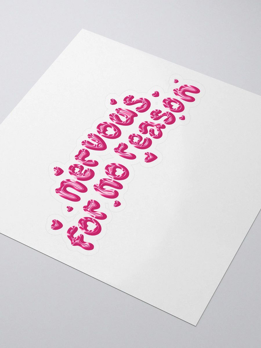 Nervous For No Reason Hearts Sticker product image (3)