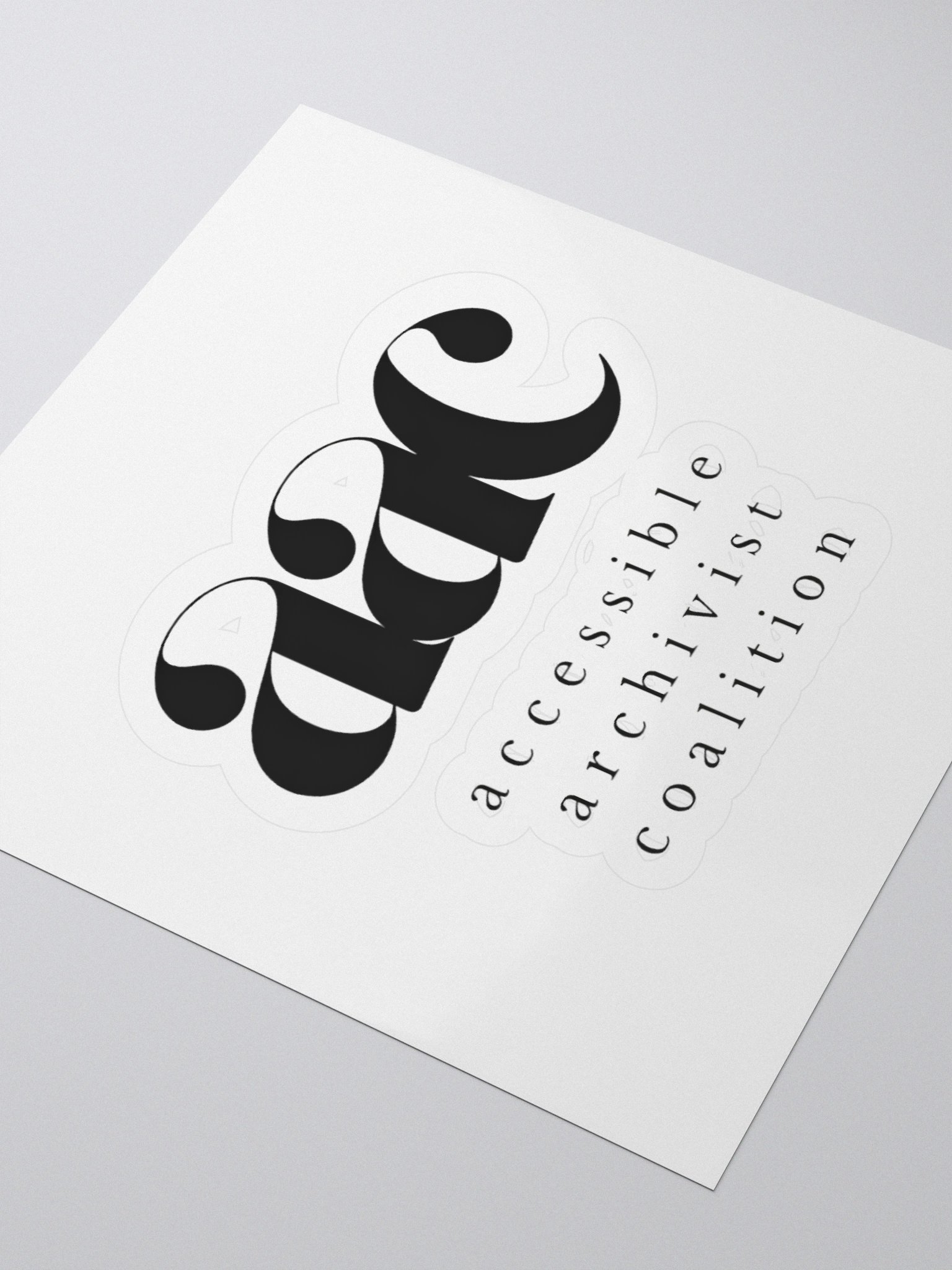 THE AAC STICKER - BLACK product image (9)