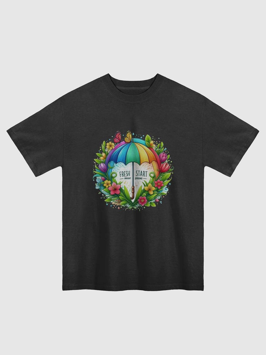 Fresh Start Umbrella and Flower Oversized Tee product image (1)
