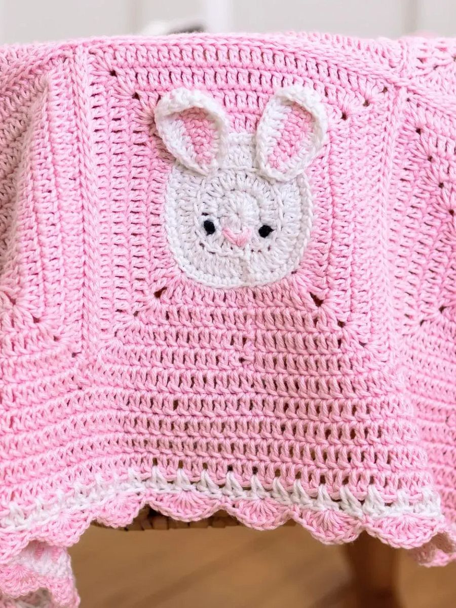 Crochet Pattern: Bunny Baby Blanket product image (4)