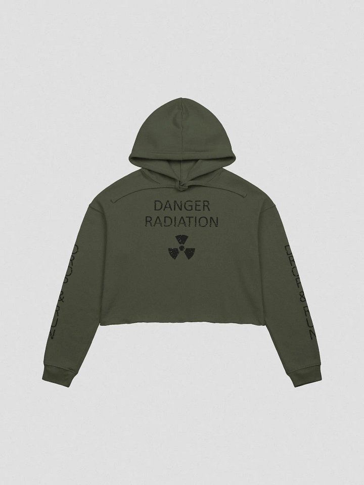 Co-60 Fan Club sleeve print fleece crop hoodie product image (2)