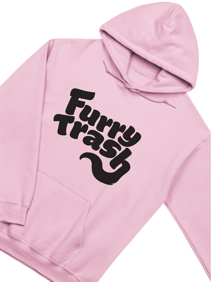 Furry Trash Hoodie – Bubble Logo (Black Print) product image (3)