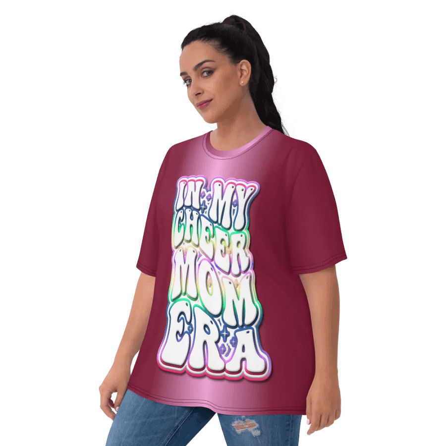 My Cheer Mom Era All Over Print T-shirt product image (10)