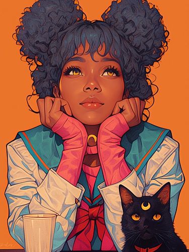 Sailor Moon 🌙 and Luna 🐈‍⬛
