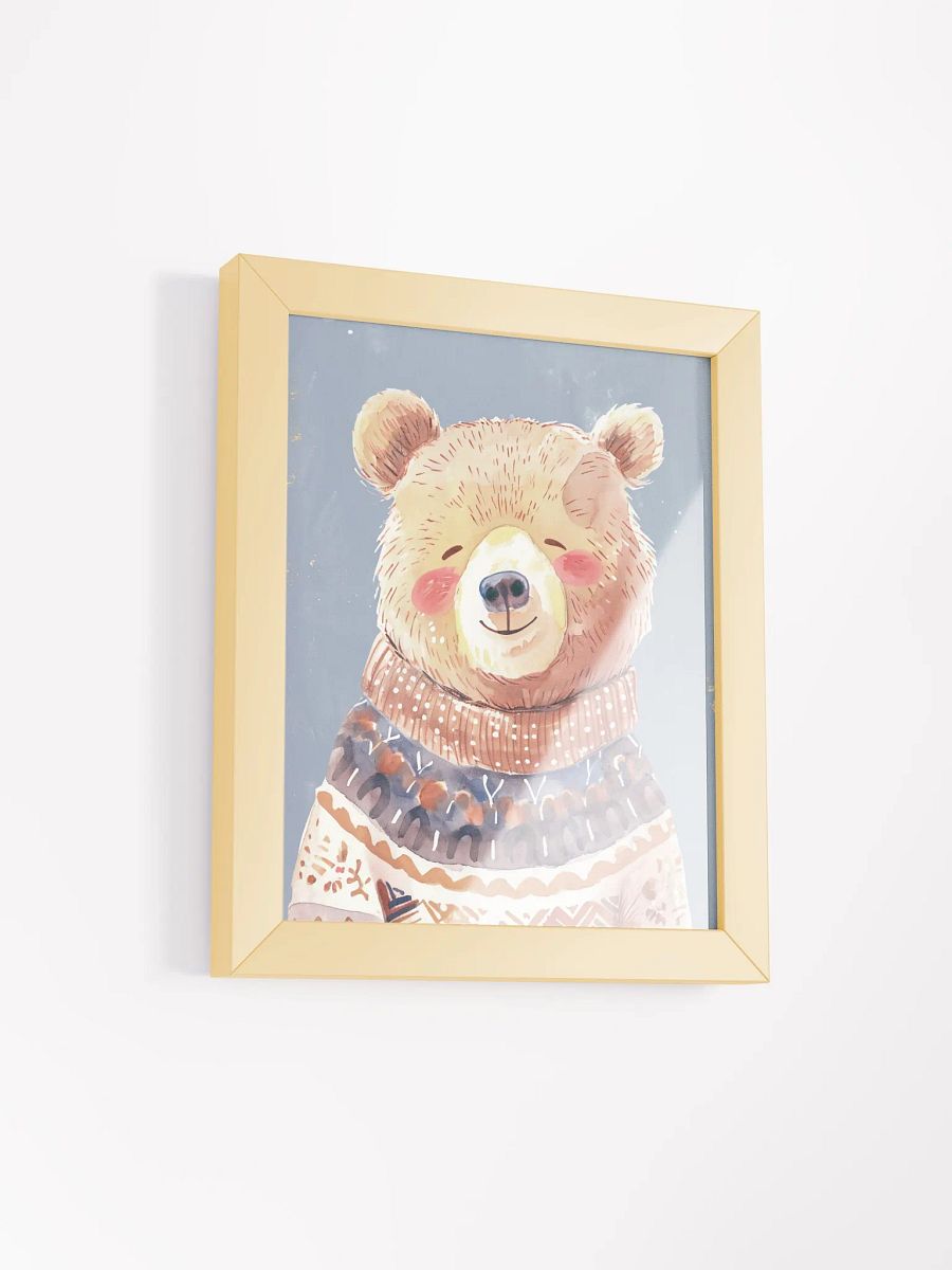 Cozy Bear Framed Matte Poster product image (3)