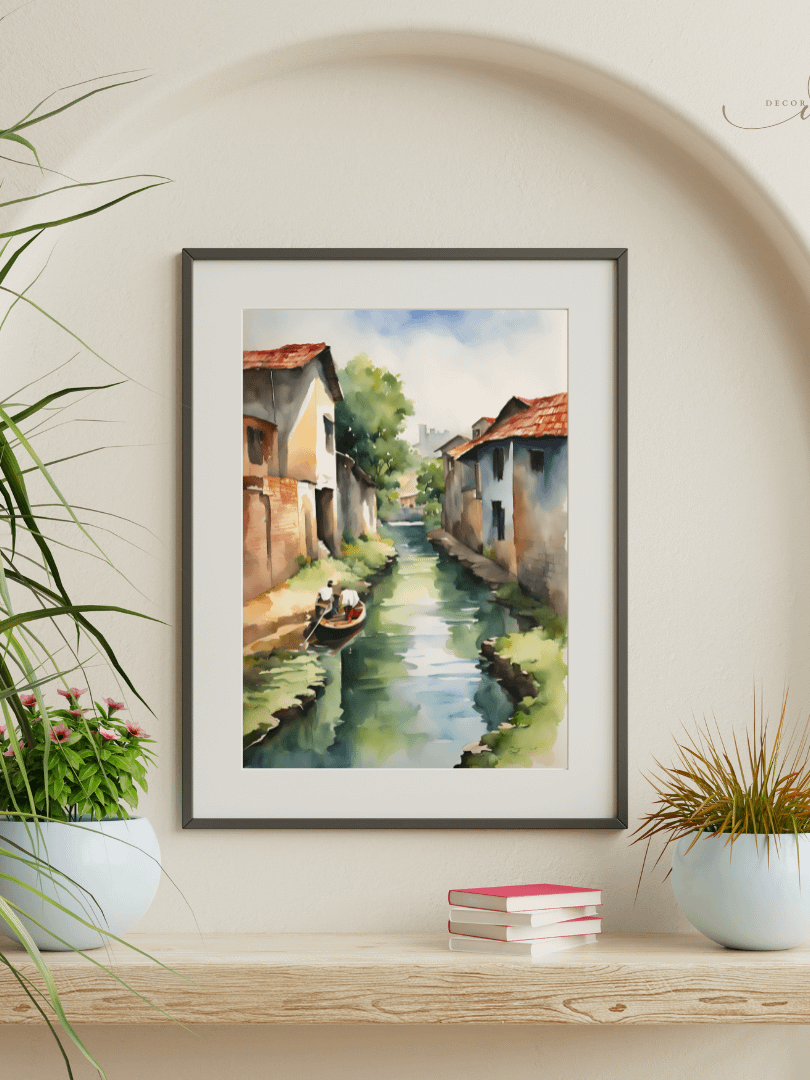 Watercolour Painting Printable Wall Art of BACKWATER product image (5)