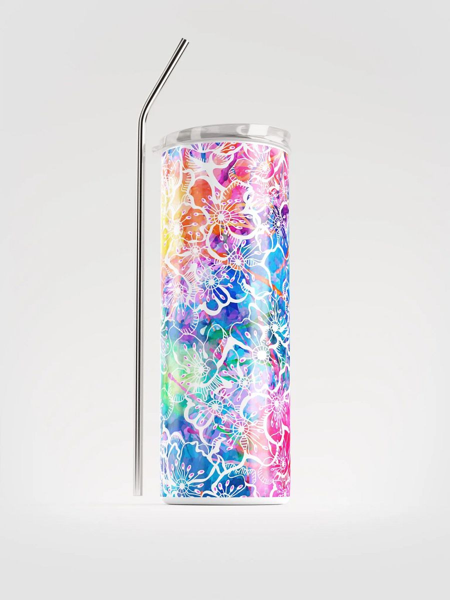 Retro Tie-Dye Flowers Tumbler 20-oz product image (1)