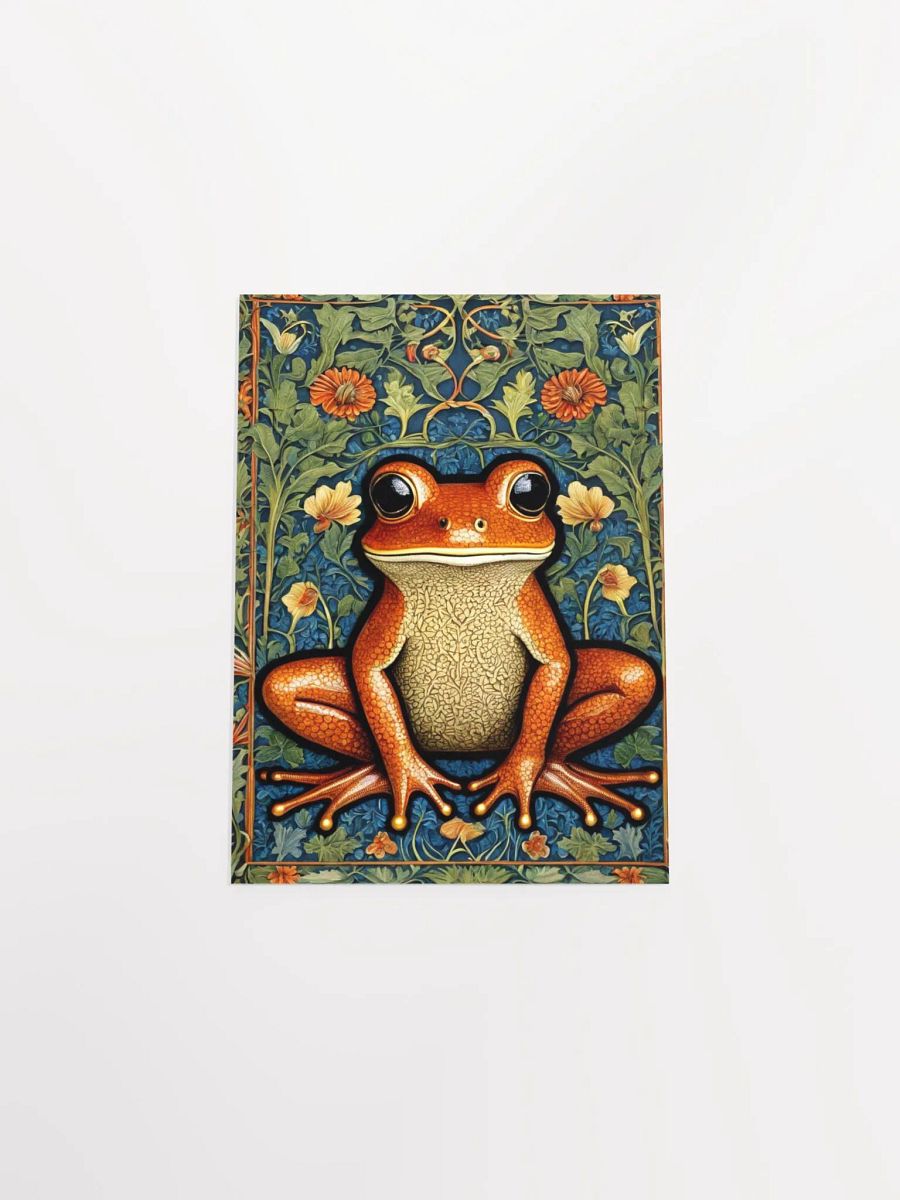 William Morris Inspired Frog 5x7 inch Poster product image (4)