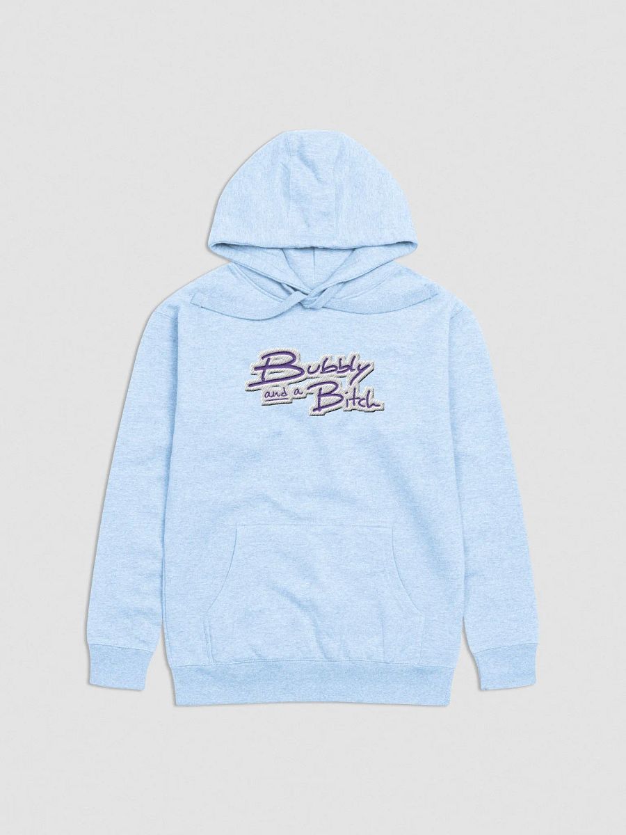 Bubbly and a B*tch (purple bubble design) embroidered heavyweight hoodie product image (30)