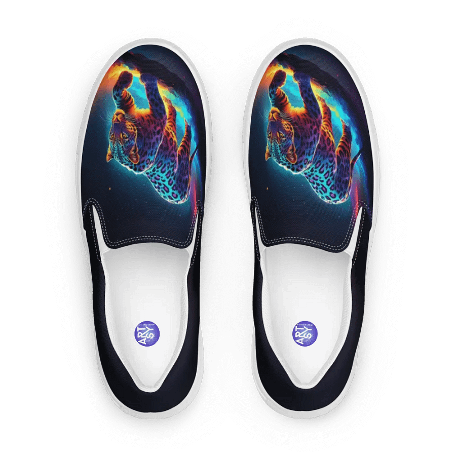 Colorful Leopard All Over Print Slip On Shoes product image (12)