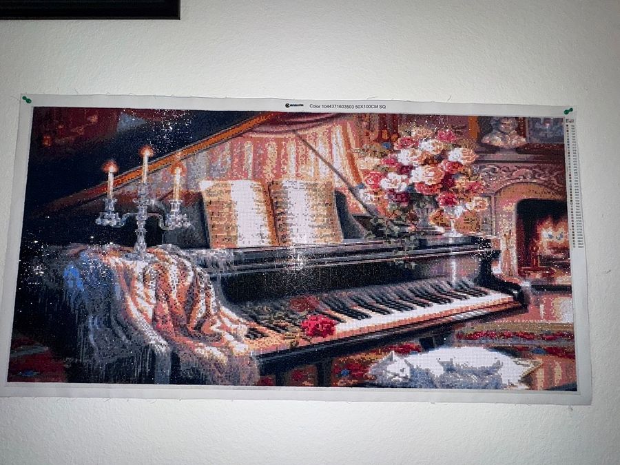 Piano Room Full Drill Unframed Giant Sized product image (1)