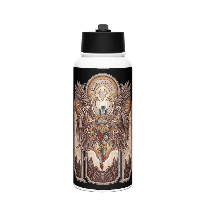 "Heredes Maleficarum" Stainless Steel Water Bottle with a Straw Lid product image (1)