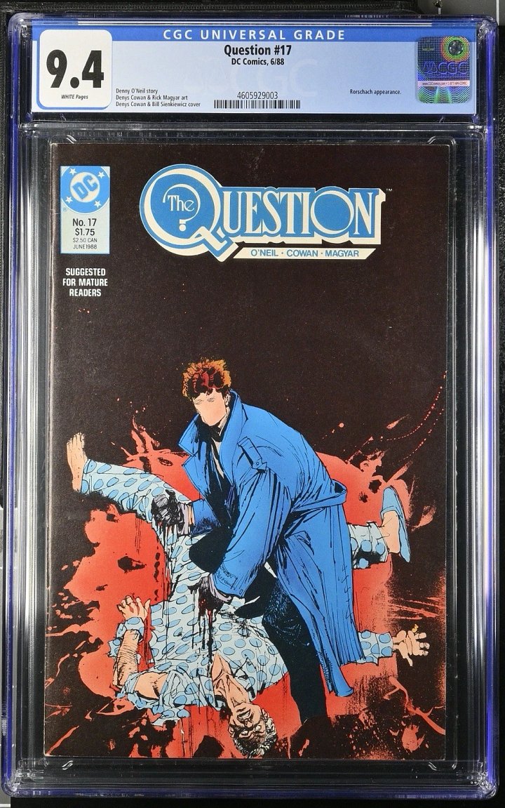 The Question #17 (1988) | CGC 9.4 | Rorschach Appearance | Bill Sienkiewicz Cover product image (1)