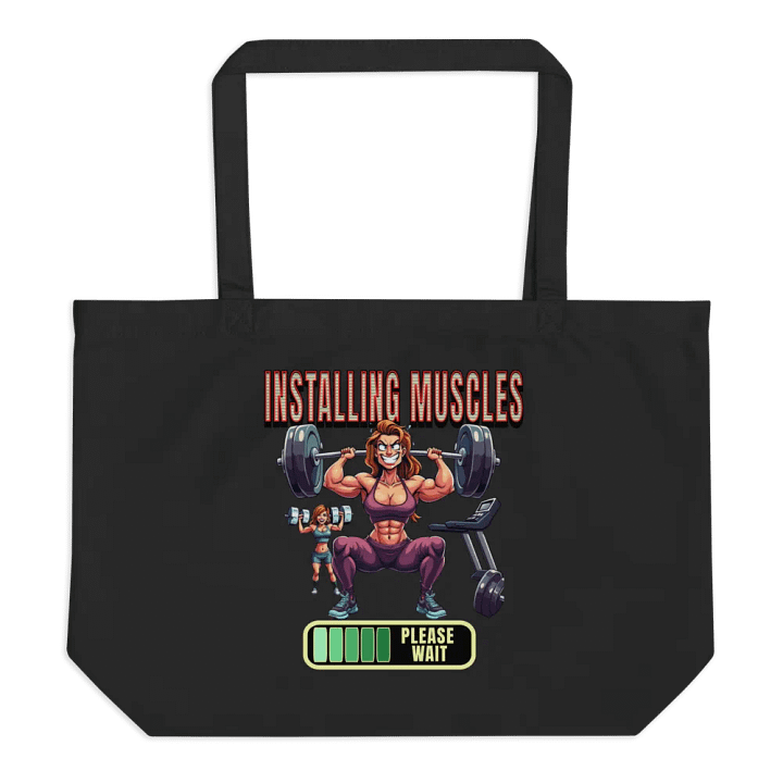 Installing Muscle Weightlifting Female Eco Tote product image (1)