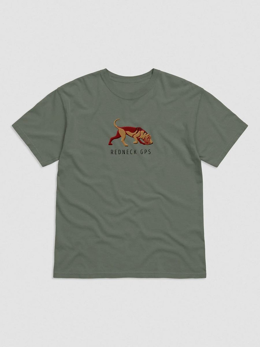 Redneck GPS T-Shirt(Embroidered) of a Bloodhound product image (4)