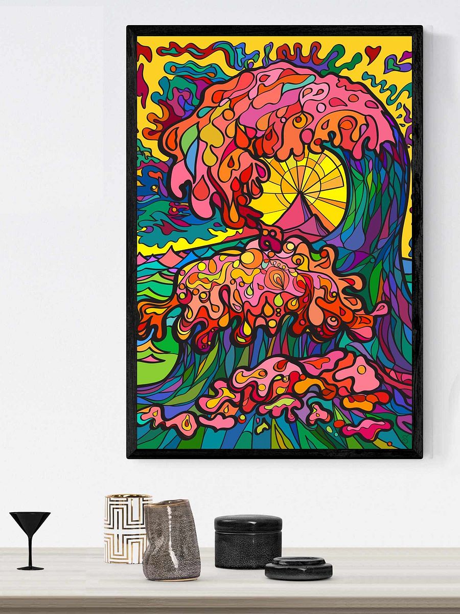 Sunset Wave: Enhanced Matte Poster – Ocean Wave product image (16)