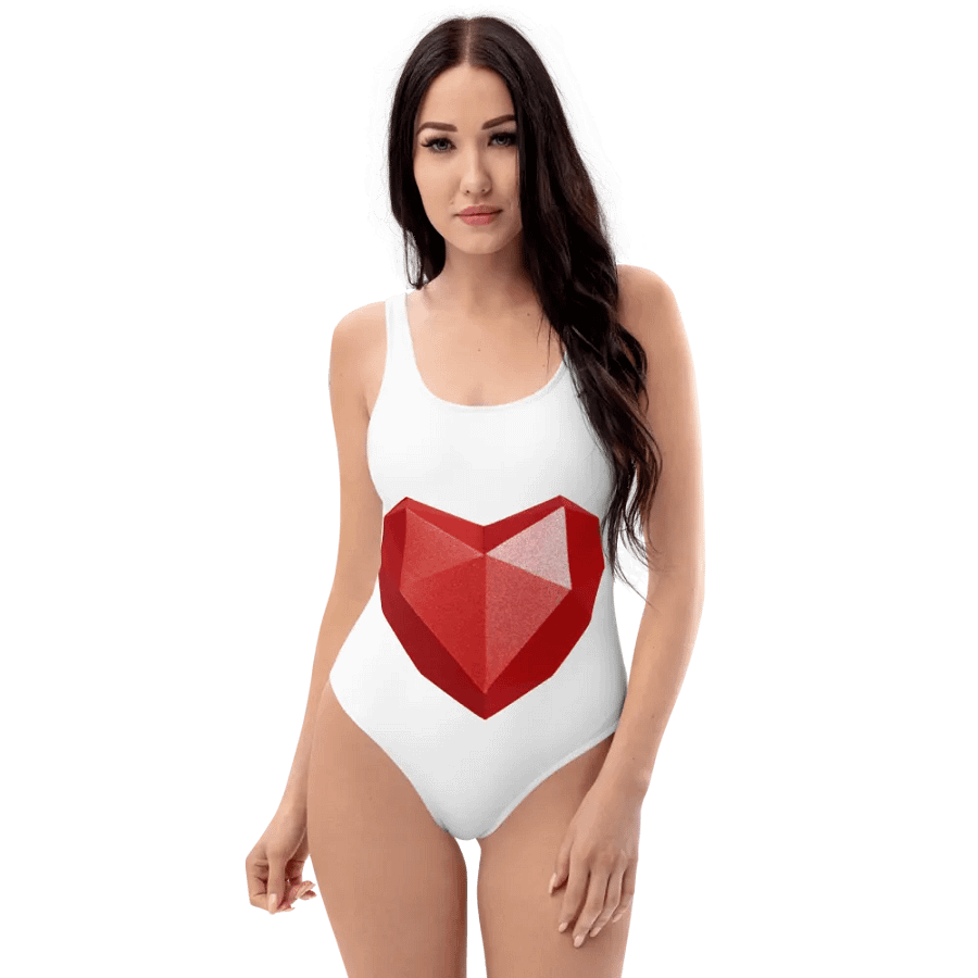 Crystal Heart All-Over Swimsuit product image (1)