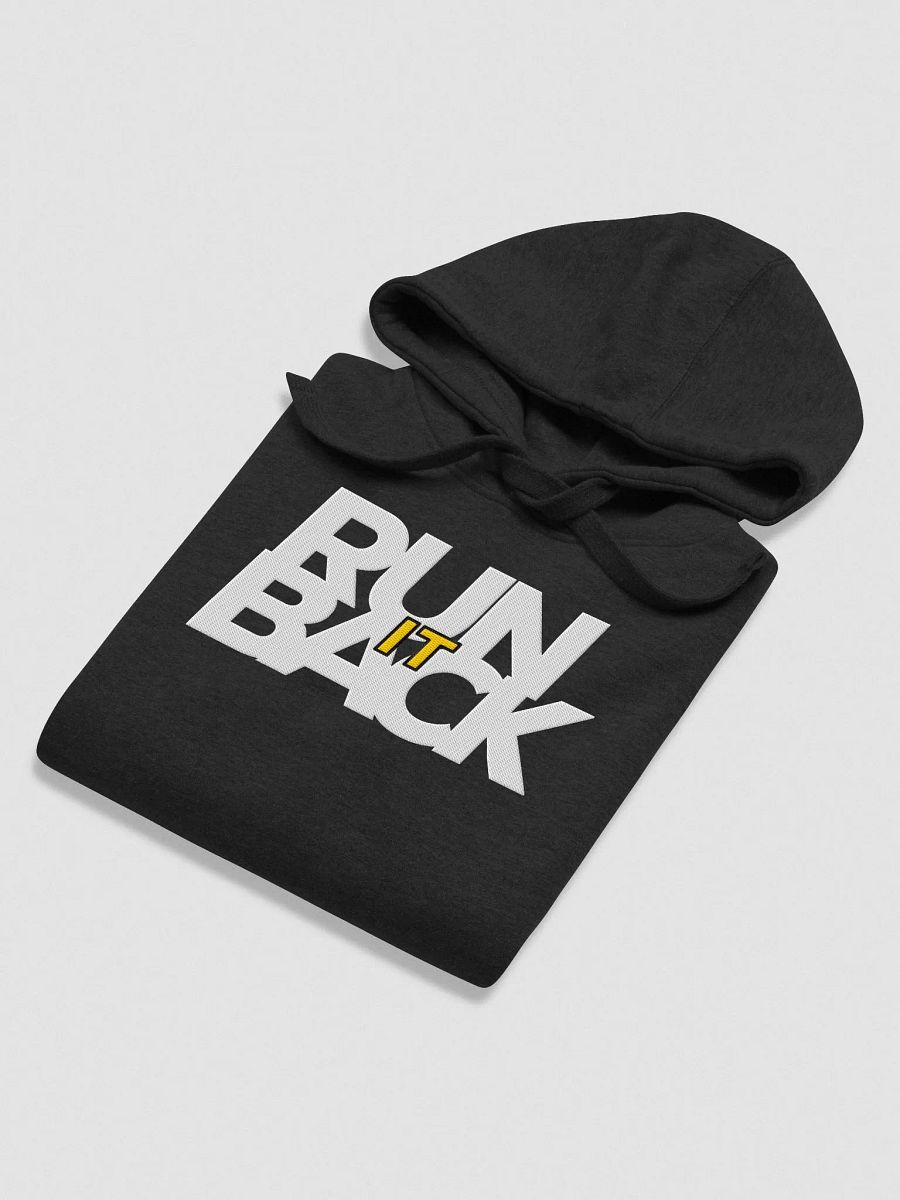 RUN IT BACK Embroidered Hoodie White Lettering product image (5)