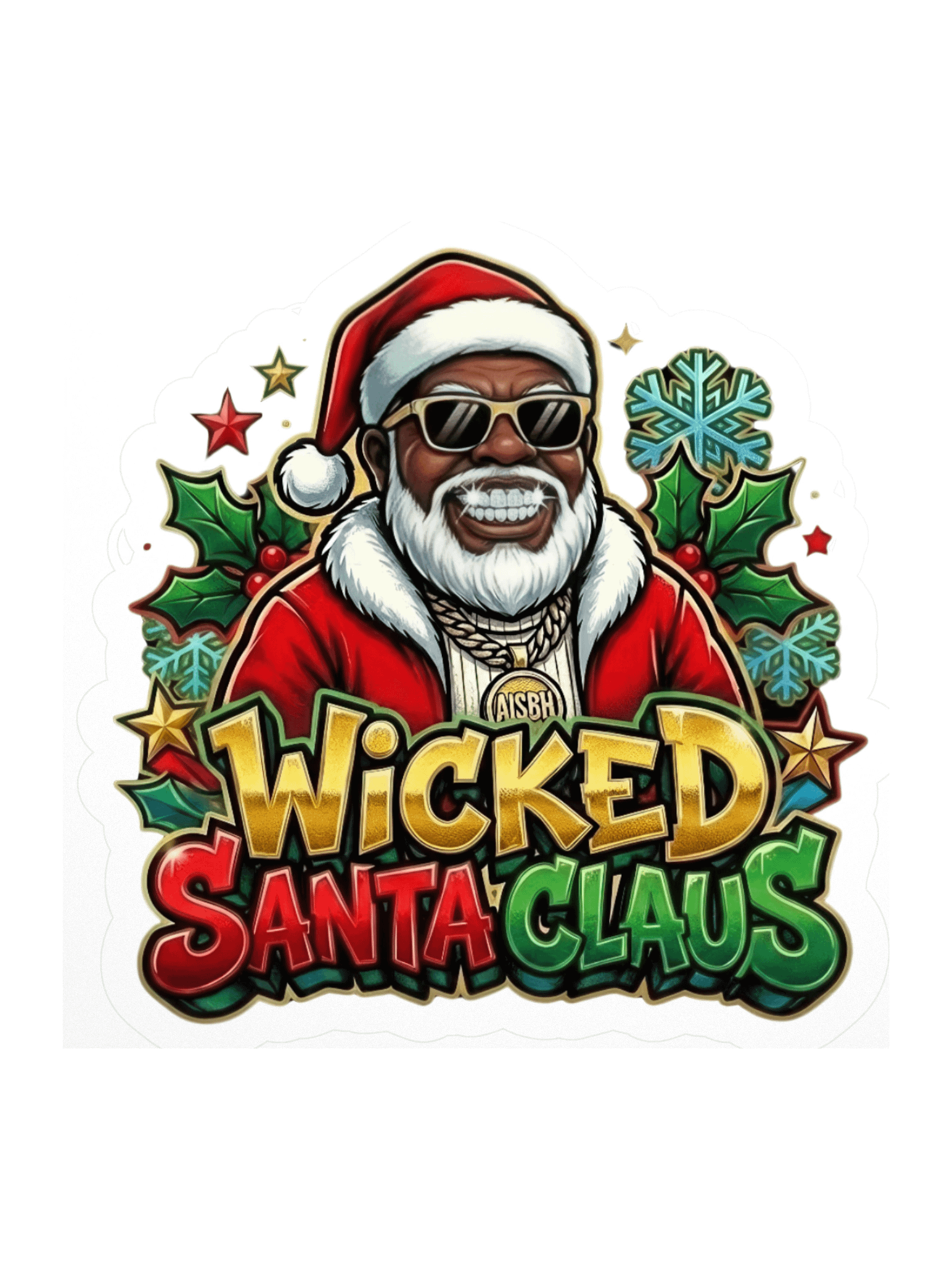 Wicked Santa Claus Holiday Stickers product image (2)