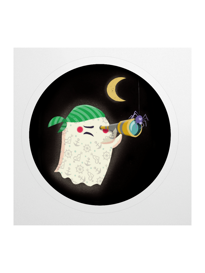 Little Ghost Pirate - Vinyl Sticker product image (2)