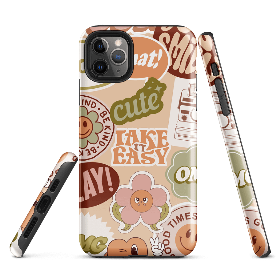 Retro Vibes iPhone® Tough Case product image (1)