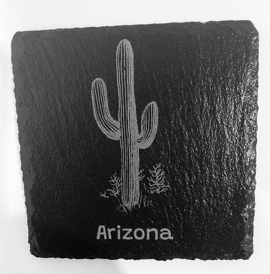 Slate Coasters - Arizona Themed Set of 4 Custom Laser Engraved product image (3)