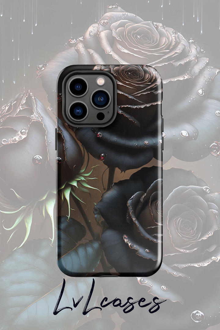 Black roses Tough iPhone Case product image (2)