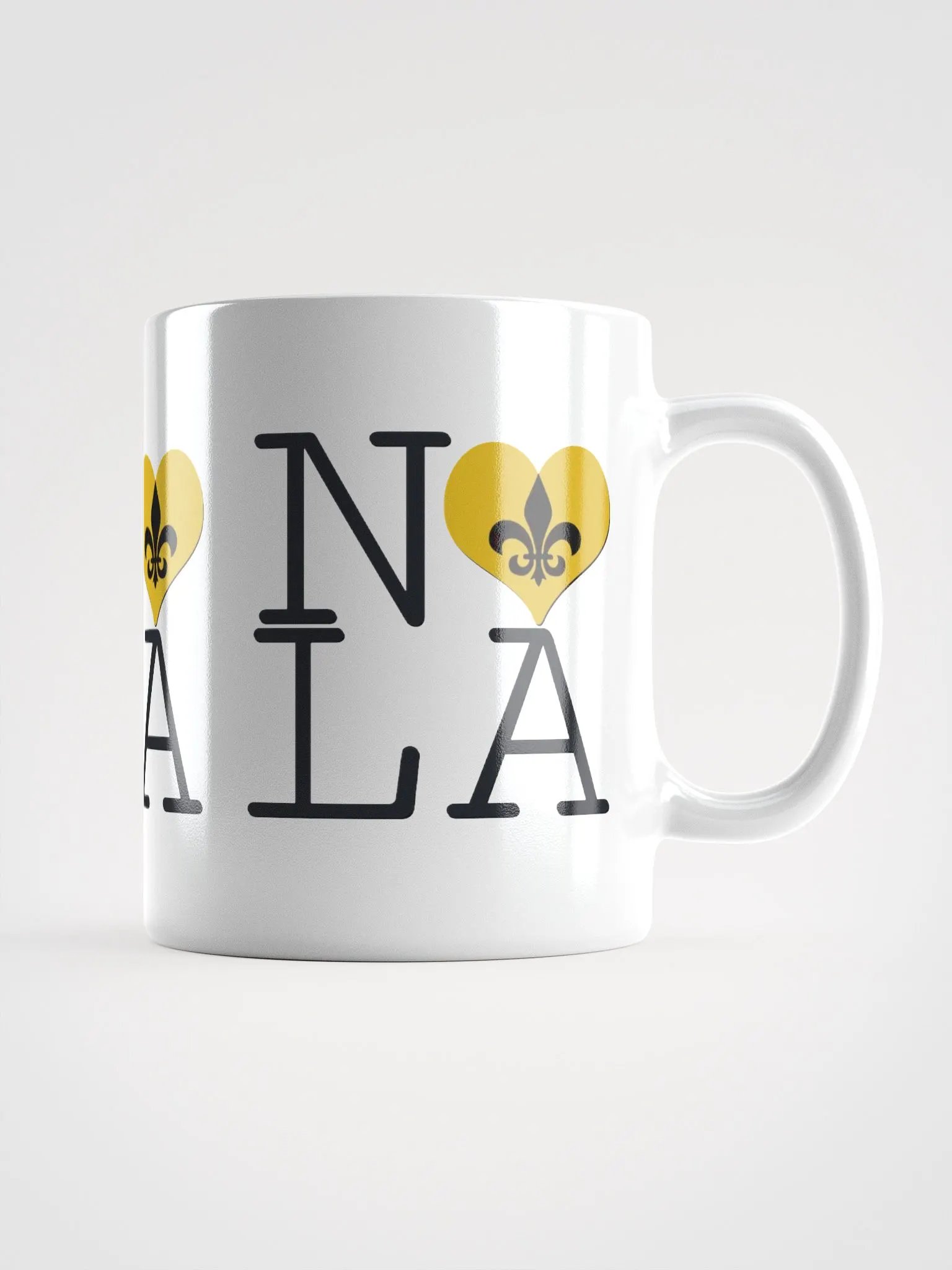 I LOVE NOLA **BIGSHOT MUG** (GOLD HEART + IMAGE POP) product image (1)