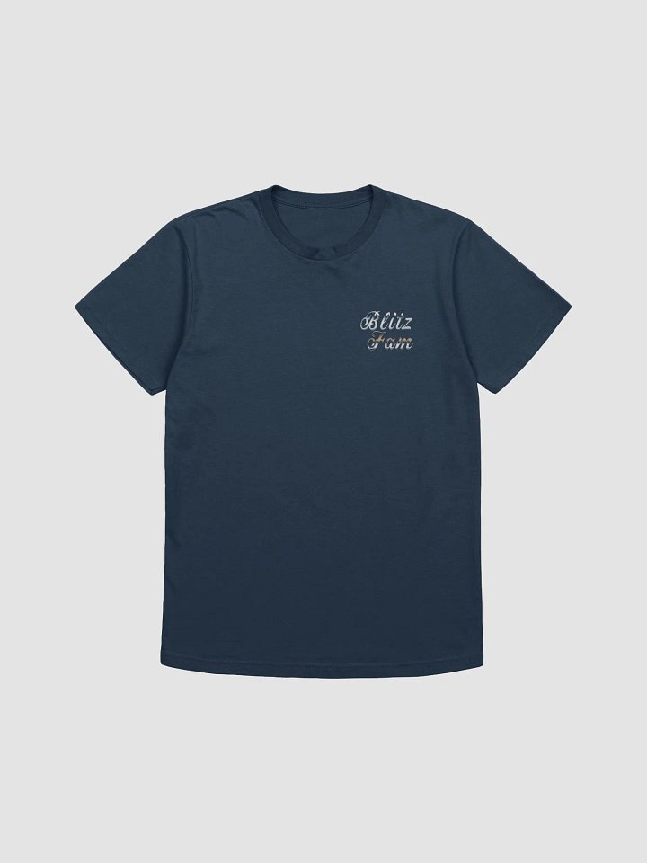 Indigo t shirt silver left logo product image (1)
