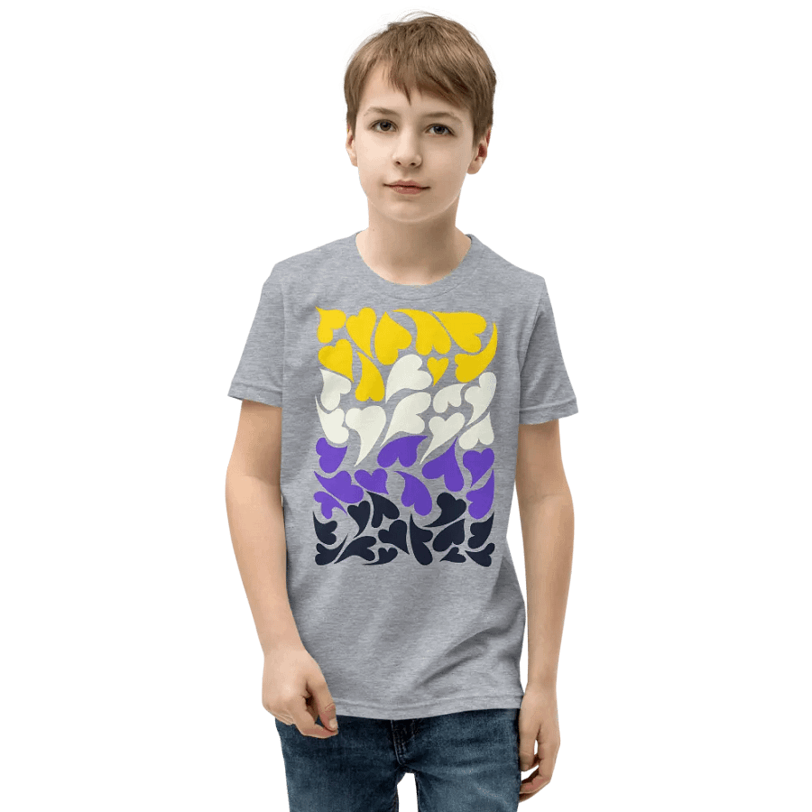Nestled PRIDE Nonbinary T-shirt (Youth) product image (3)